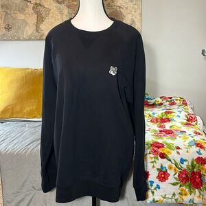 Maison Kitsuné Black Fox Head Sweatshirt
